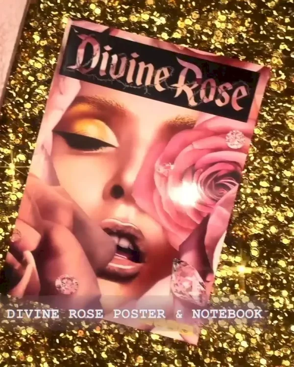 Divine Rose Poster & Notebook - Image 4